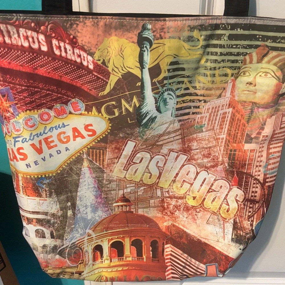 Las Vegas Themed Tote Bag